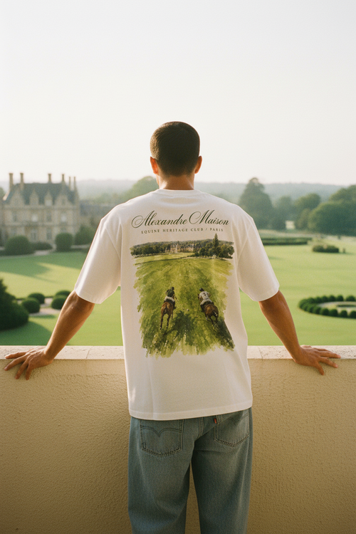 Alexandre Maison Equestrian Watercolour Tee